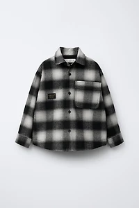 PLAID PADDED OVERSHIRT