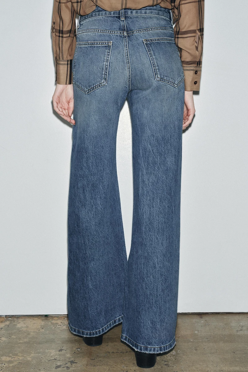 JEAN ZW COLLECTION FLARE TAILLE BASSE PLIS