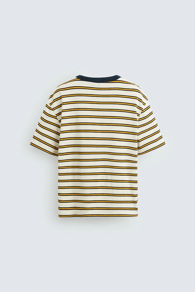 T-SHIRT JACQUARD RAYURES