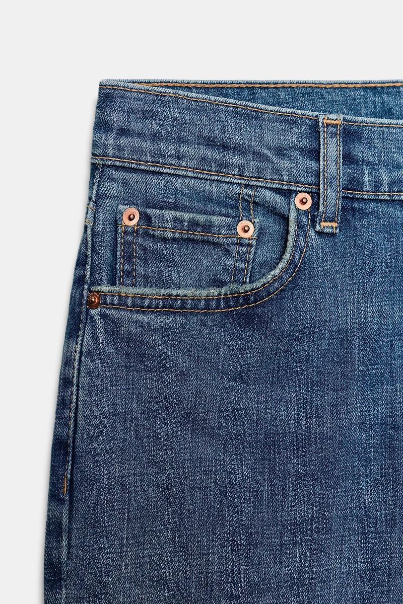 ZW COLLECTION MID-RISE CROPPED FLARE JEANS