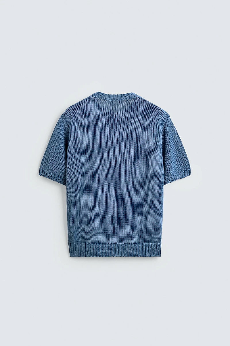 RELAXED FIT KNIT T-SHIRT