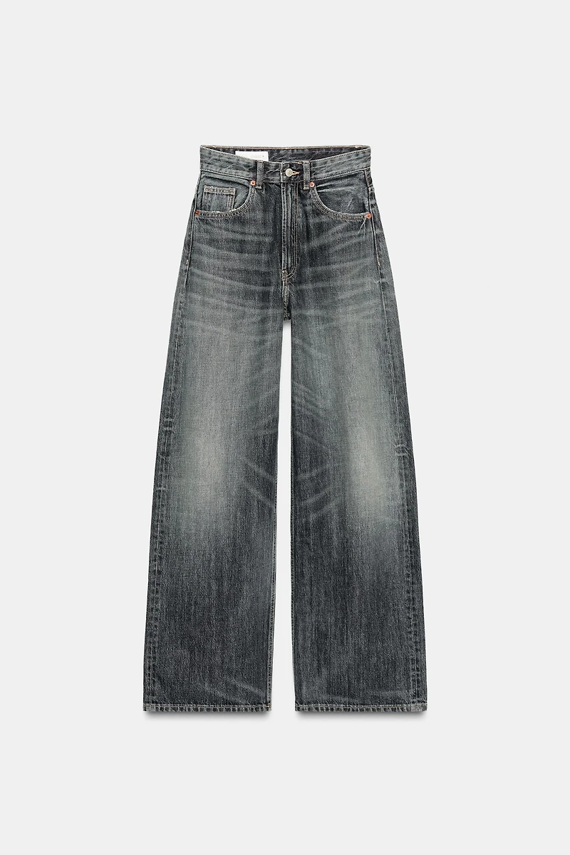 TRF EXTRA WIDE LEG HIGH WAIST JEANS