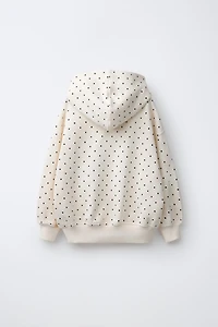 POLKA DOT & TEXT HOODIE