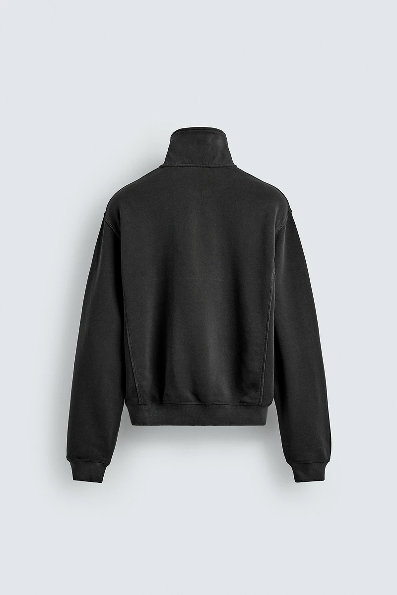 AARON LEVINE X ZARA QUARTER-ZIP SWEATSHIRT