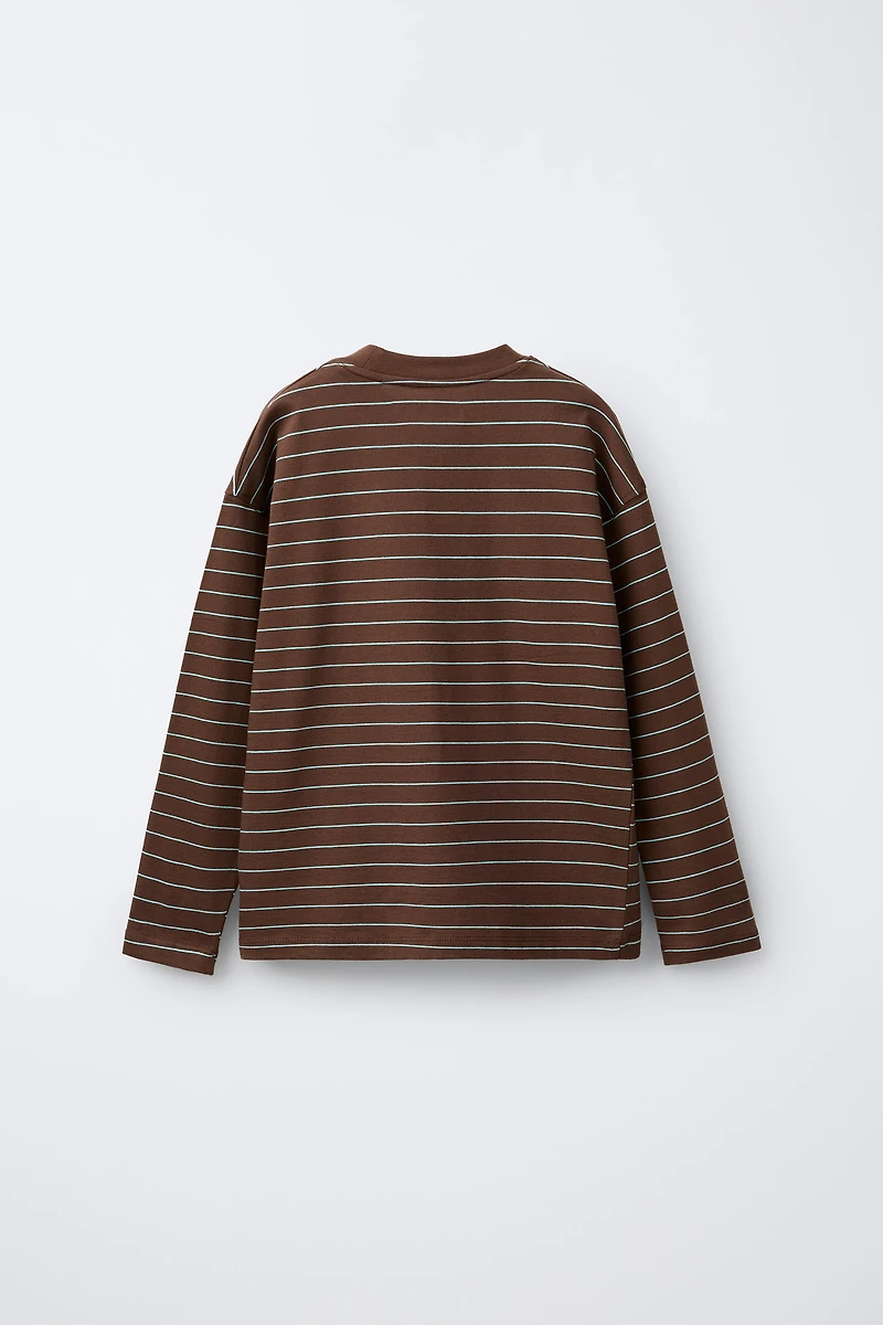 STRIPED PRINT T-SHIRT