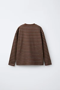 STRIPED PRINT T-SHIRT