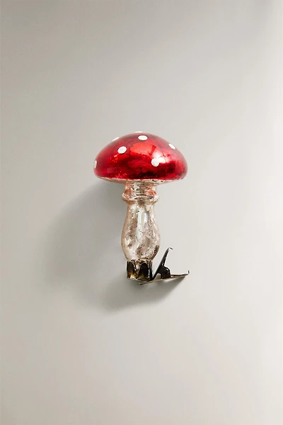 DÉCORATION CHAMPIGNON ROUGE PINCE