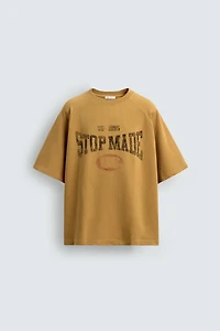 WASHED CONTRAST PRINT SWEATSHIRT