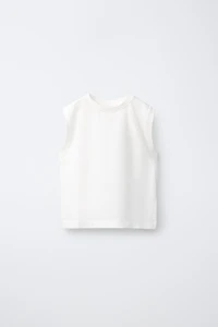 T-SHIRT UNI SANS MANCHES