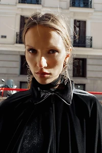 VELVET BOMBER JACKET