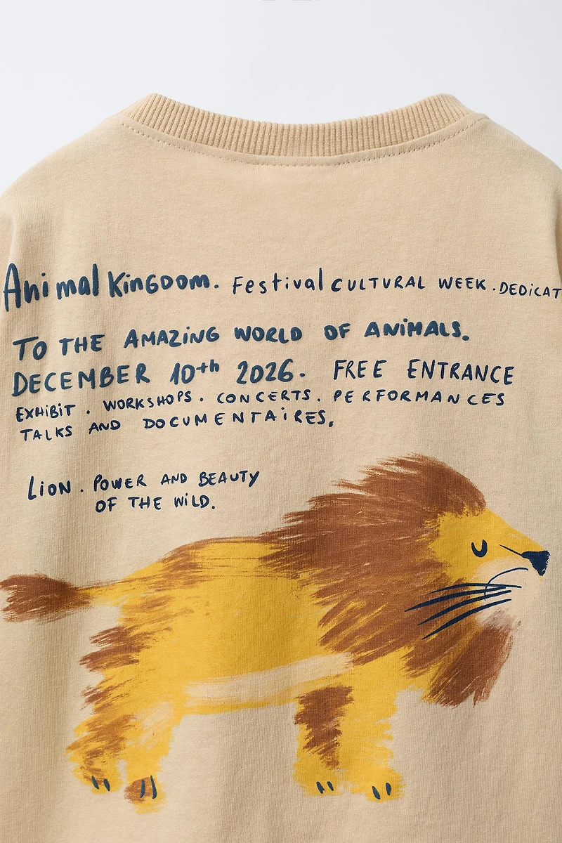 LION PRINT T-SHIRT