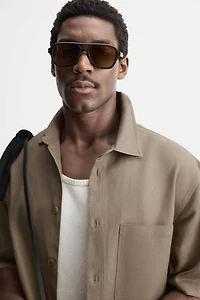 VISCOSE - JUTE SHIRT