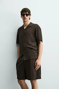 SHORT JACQUARD GÉOMÉTRIQUE