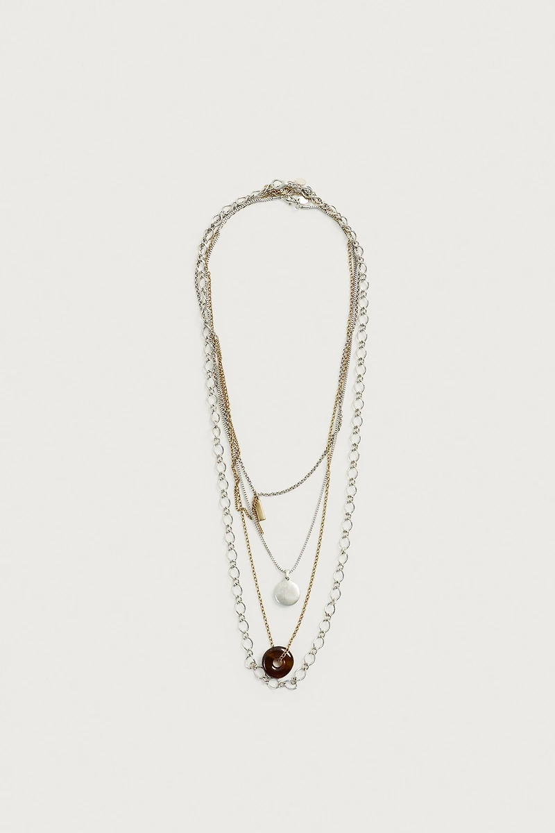 SET OF 4 MIXED NECKLACES