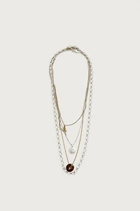 SET OF 4 MIXED NECKLACES