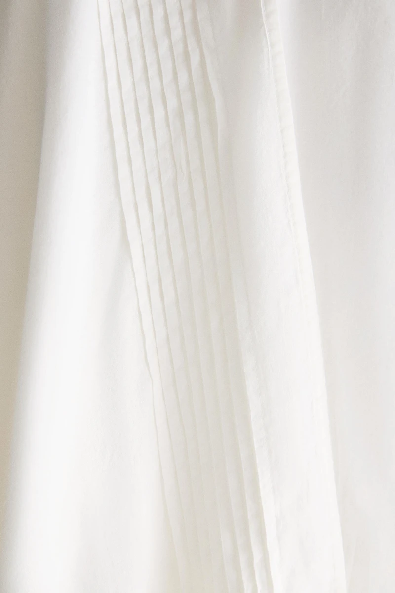 COTTON PINTUCK ROBE