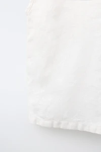 100% LINEN SLEEVELESS SHIRT