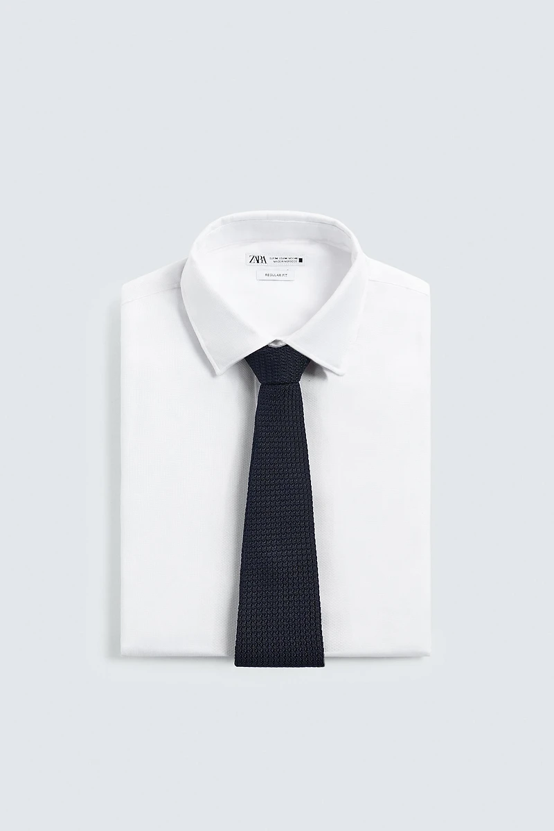 CRAVATE STRUCTURÉE 100% SOIE AARON LEVINE X ZARA