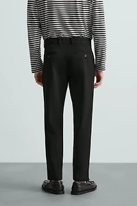 TEXTURED STRETCH PANTS