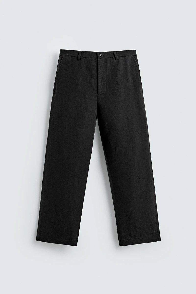 COTTON - LINEN SUIT PANTS