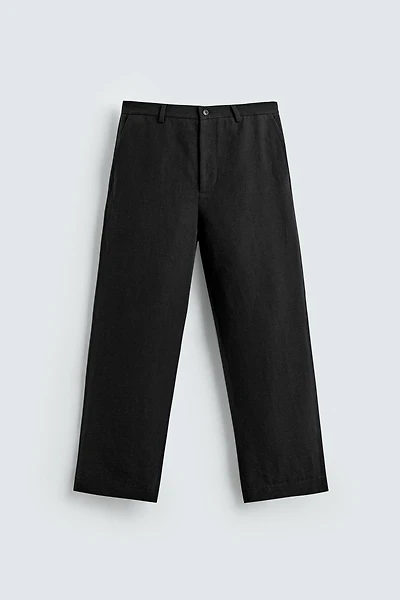 COTTON - LINEN SUIT PANTS