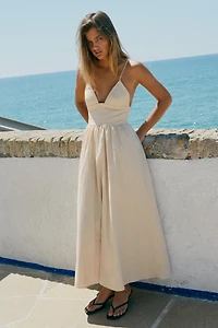 ROBE MIDI EN POPELINE