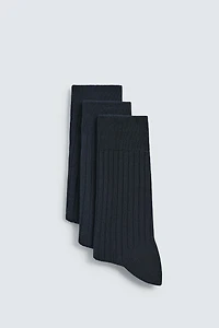 CHAUSSETTES CANNELÉES LOT DE 3