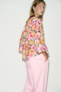 CHEMISE À IMPRIMÉ FLEURI