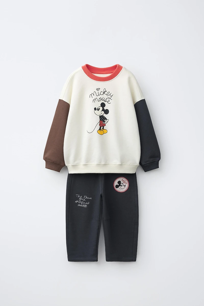 MICKEY MOUSE © DISNEY EMBROIDERED SWEATSHIRT AND JOGGER SET