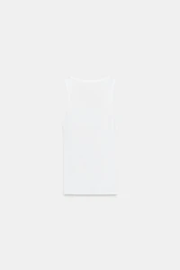 BUTTONED RIBBED TOP