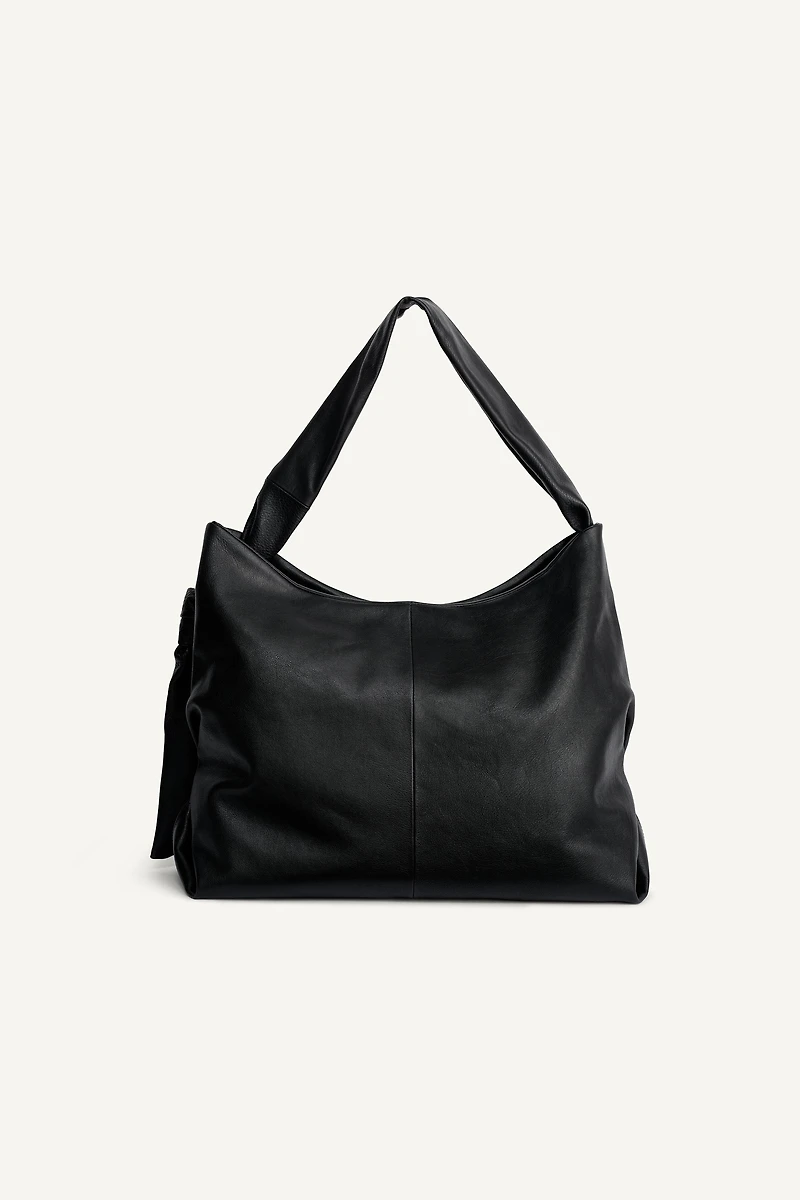 LEATHER SHOPPER BAG