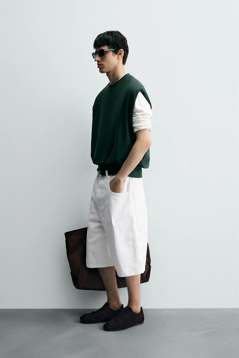 GILET INTERLOCK STRUCTURÉ PIQUÉ