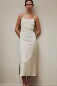 CHEMISE DE NUIT SATIN UNIE