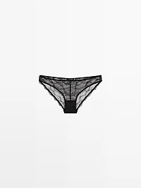 lace briefs with blonde detail