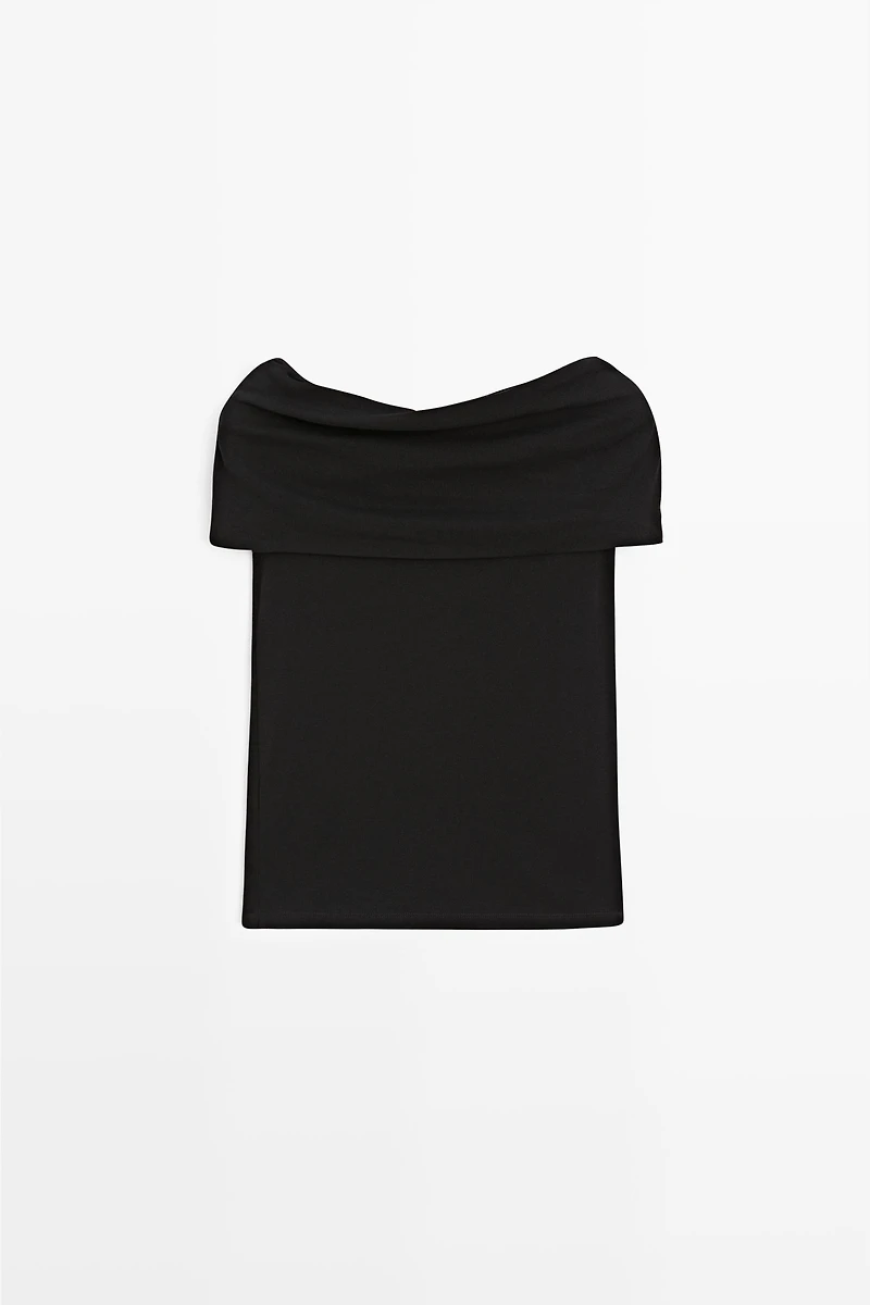 Cotton off-the-shoulder top