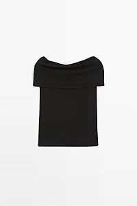 Cotton off-the-shoulder top