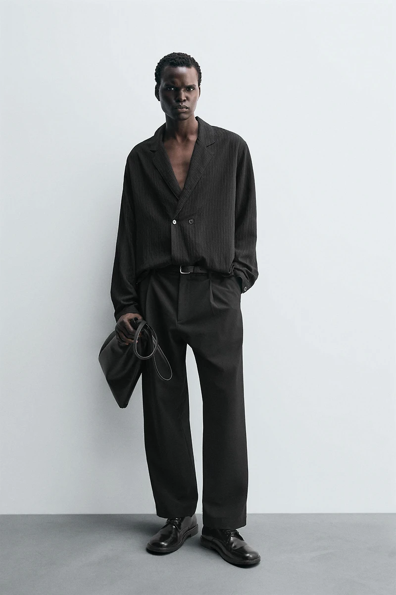 STRIPED KIMONO SHIRT