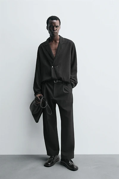 STRIPED KIMONO SHIRT