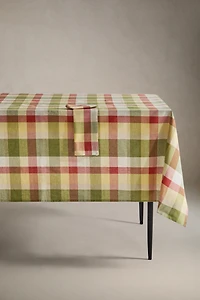 CHECK PRINT COTTON TABLECLOTH