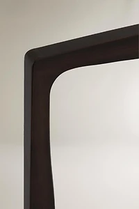 WAVY WOODEN WALL MIRROR