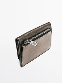 Portefeuille en cuir nappa