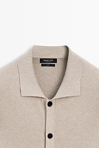 100% cotton knit pocket cardigan