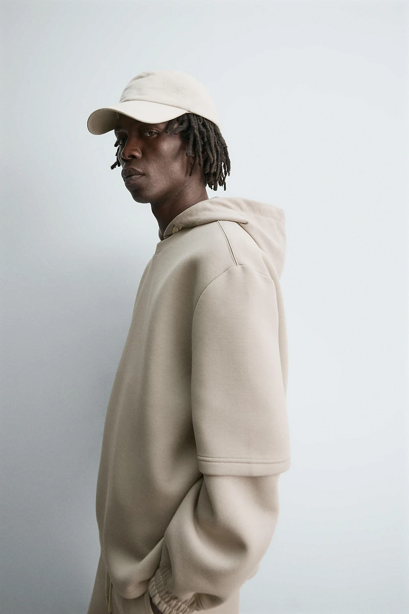 SWEAT EFFET NÉOPRÈNE CLOU