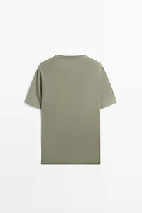 Cotton blend short sleeve T-shirt