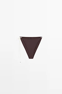 Bikini bottoms with contrast bow