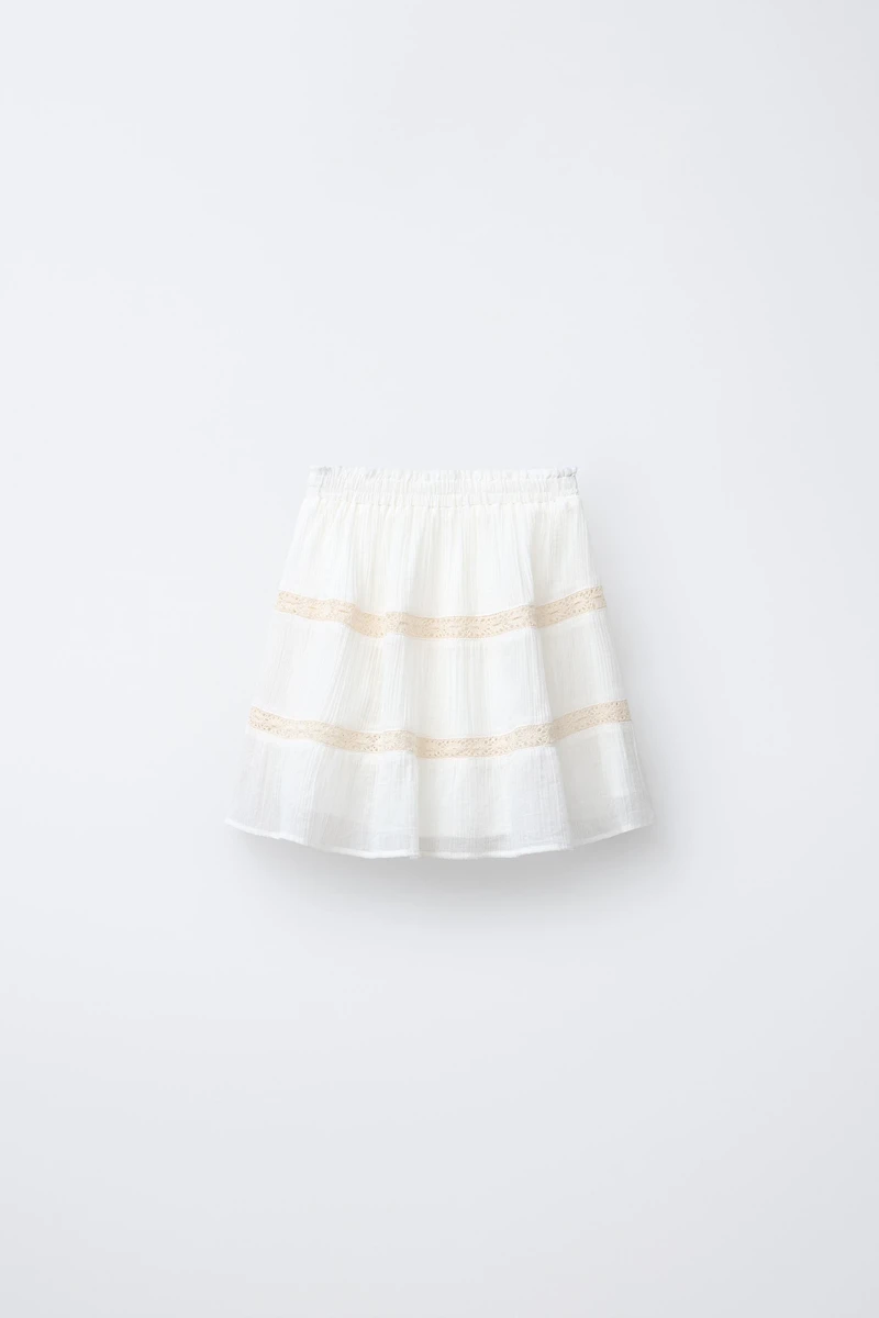 JUPE BRODERIE FLEURS