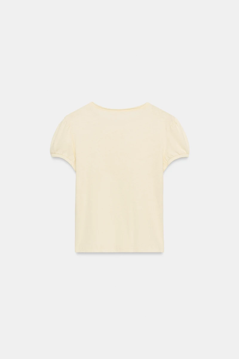 HENLEY NECK T-SHIRT
