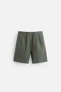 100% LINEN SHORTS