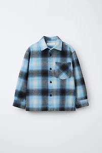WASHED PLAID OVERSHIRT