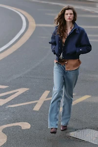 HIGH-COLLAR BOMBER JACKET